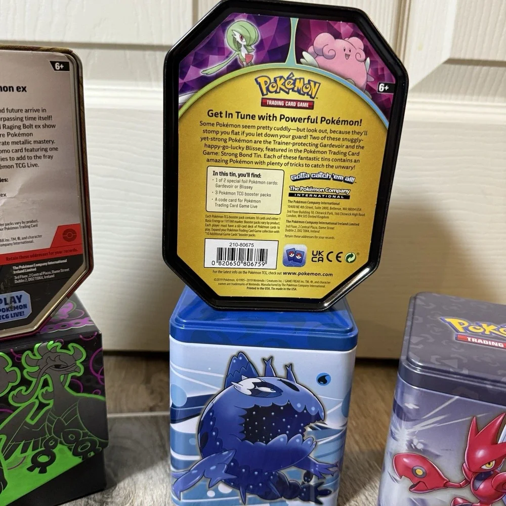 Pokémon Empty Tins‎ Lot And Shrouded Fable Box Empty